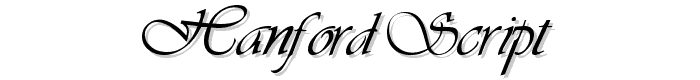 Hanford Script font